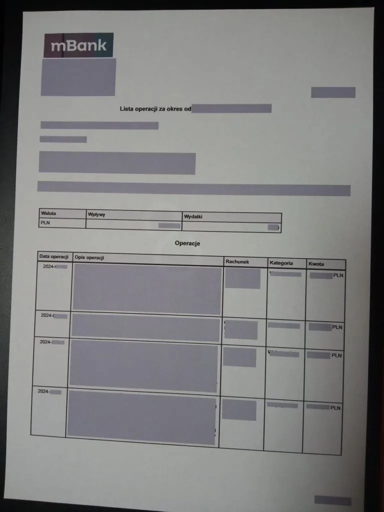 海外銀行明細書