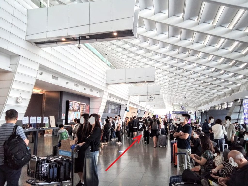 台湾桃園空港到着ロビー